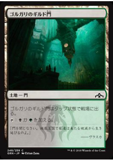 (日)ゴルガリのギルド門 / Golgari Guildgate【GRN】 No.248