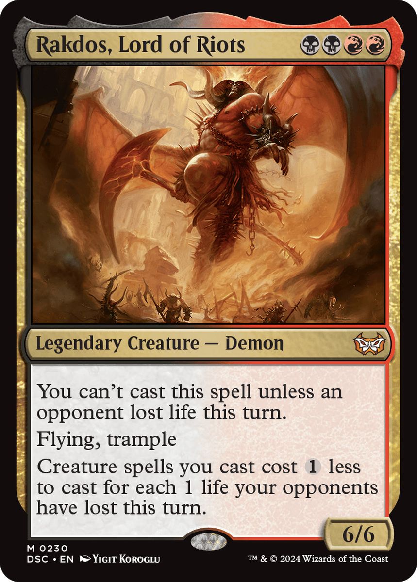 (英)暴動の長、ラクドス / Rakdos, Lord of Riots【DSC】 No.230
