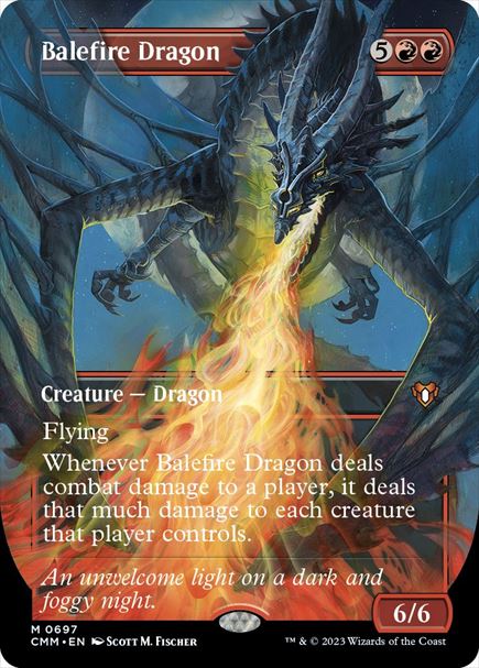 (英)災火のドラゴン / Balefire Dragon ★ボーダーレス★(フレームブレイク版) 【CMM】 No.0697