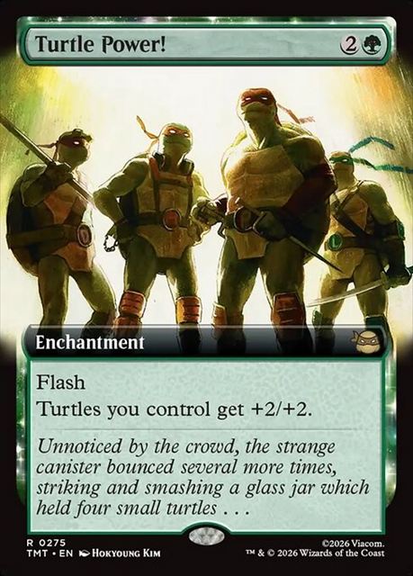 (英)【Foil】タートル・パワー！ / Turtle Power! ★拡張枠★ 【TMT】 No.275