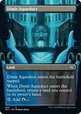(英)【Foil】ディミーアの水路 / Dimir Aqueduct ★ボーダーレス★ 【2X2】 No.404
