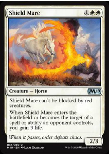 (英)【Foil】防御牝馬 / Shield Mare【M19】 No.037