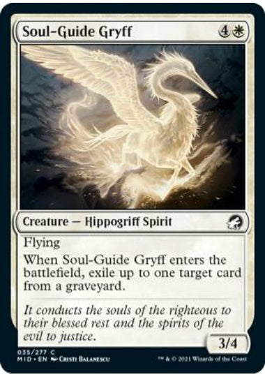 (英)【Foil】魂標グリフ / Soul-Guide Gryff【MID】 No.035