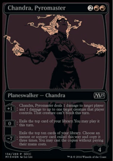 (英)【Foil】紅蓮の達人チャンドラ / Chandra, Pyromaster【PRM】SDCC2014プロモ No.060