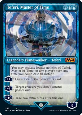 (英)時の支配者、テフェリー / Teferi, Master of Time ★ショーケース枠★ 【M21】 No.293