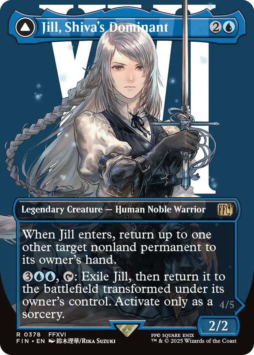 (英)シヴァのドミナント、ジル / Jill, Shiva's Dominant - 氷の召喚獣、シヴァ / Shiva, Warden of Ice ★ボーダーレス★(キャラクター) 【FIN】 No.378