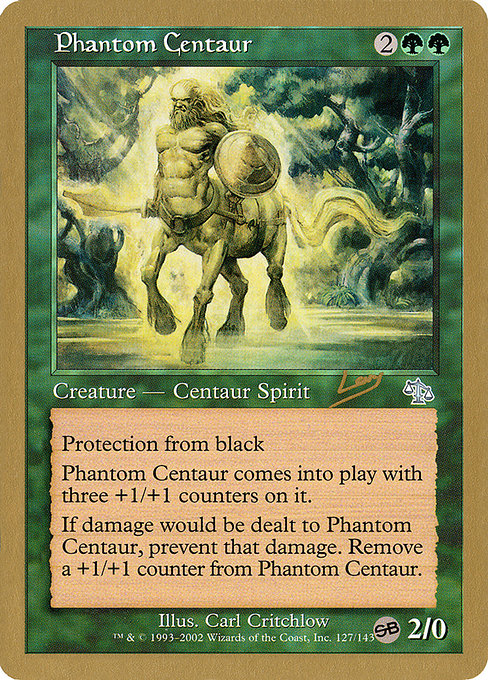 (英)幻影のケンタウロス / Phantom Centaur【WC02】 World Championship Decks 2002 Raphael Levy サイドボード 金枠 No.056