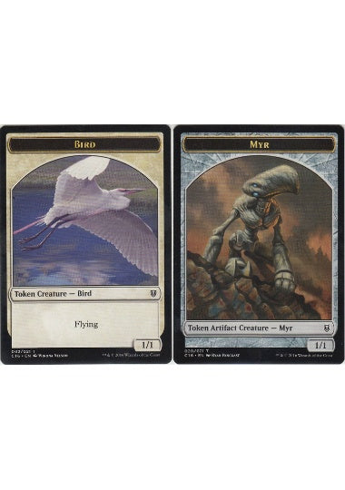 (英)鳥トークン / Bird Token No.002 - マイアトークン / Myr Token【C16-TOKEN】 No.020