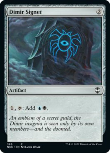 (英)ディミーアの印鑑 / Dimir Signet【NCC】 No.365