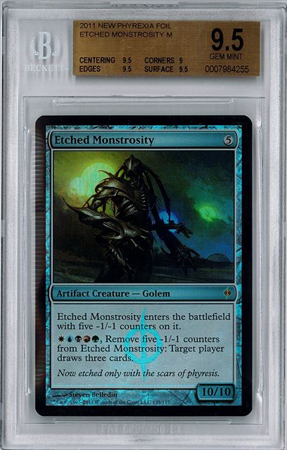 [鑑定品](英)【Foil】刻まれた大怪物 / Etched Monstrosity【NPH】 BGS9.5 ID:0007984255