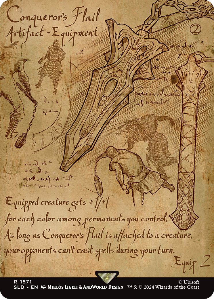 (英)征服者のフレイル / Conqueror's Flail【SLD】 Secret Lair x Assassin's Creed: Da Vinci's Designs No.1571
