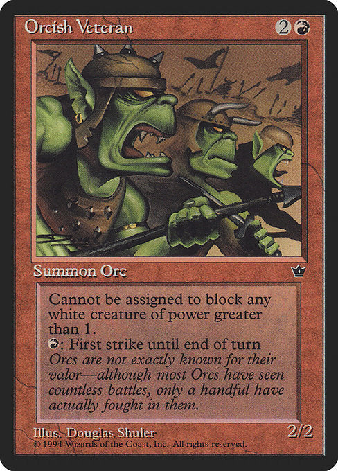 (英)Orcish Veteran 【FEM】 (Douglas Shuler) No.062D
