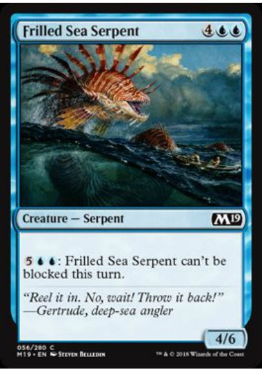 (英)【Foil】大襞海蛇 / Frilled Sea Serpent【M19】 No.056