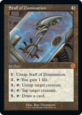 (英)【Foil】威圧の杖 / Staff of Domination【BRR】旧枠加工カード No.056