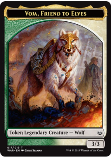(英)エルフの友、ヴォジャトークン / Voja, Friend to Elves Token【WAR-TOKEN】 No.017