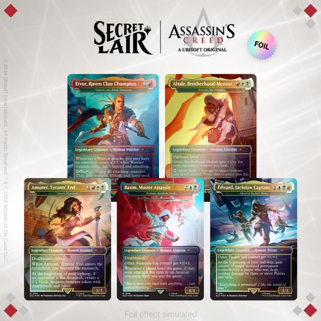 (英)Secret Lair x Assassin's Creed: Lethal Legends Foil Edition 【BOX】 ※発送方法は「ゆうパック」を選択してください。