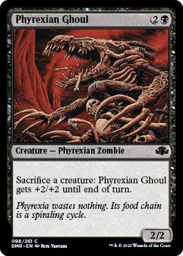 (英)ファイレクシアの食屍鬼 / Phyrexian Ghoul【DMR】 No.098