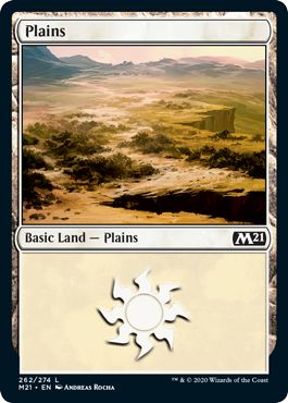 (英)【Foil】平地 / Plains【M21】 No.262