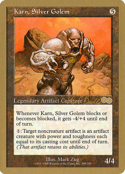 (英)銀のゴーレム、カーン / Karn, Silver Golem【WC99】 World Championship Decks 1999 Kai Budde 金枠 No.064