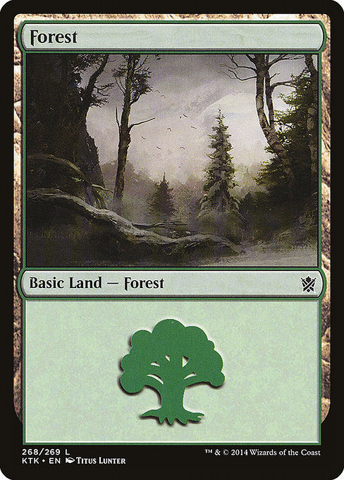 (英)【Foil】森 / Forest【KTK】 No.268