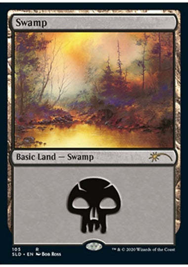 (英)【Foil】沼 / Swamp【SLD】Happy Little Gathering No.105
