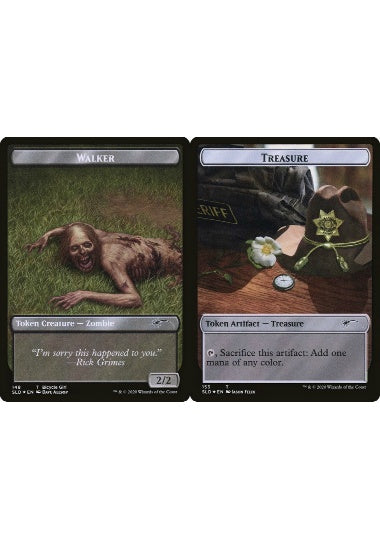 (英)【Foil】Walker TokenNo.148 - 宝物トークン / Treasure Token【SLD】Secret Lair x The Walking Dead No.153