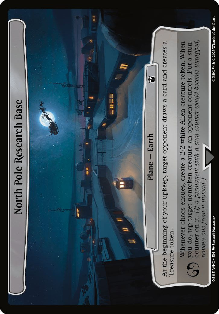 (英)北極研究所 / North Pole Research Base【WHO】 【大判カード】 No.0593