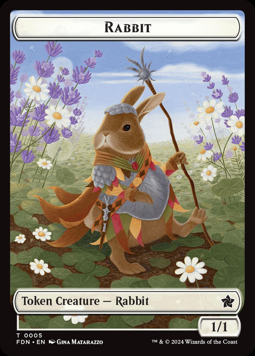 (英)兎トークン / Rabbit Token No.005 - 兵士トークン / Soldier Token【FDN-TOKEN】 No.006