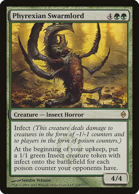 (英)【Foil】ファイレクシアの群れの王 / Phyrexian Swarmlord【NPH】 No.119