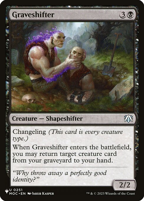 (英)墓変わり / Graveshifter【MOC】 PWシンボル付き再販 No.251