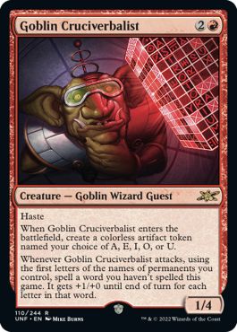 (英)Goblin Cruciverbalist【UNF】 No.110