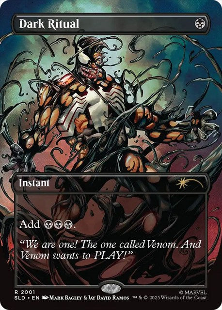 (英)【Foil】暗黒の儀式 / Dark Ritual【SLD】 Secret Lair x Marvel's Spider-Man: Venom Unleashed (Colors) No.2001