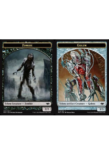 (英)ゾンビトークン / Zombie Token No.007 - ゴーレムトークン / Golem Token【MH1-TOKEN】 No.018