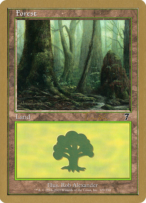 (英)森 / Forest【WC01】 World Championship Decks 2001 Jan Tomcani 金枠 No.122