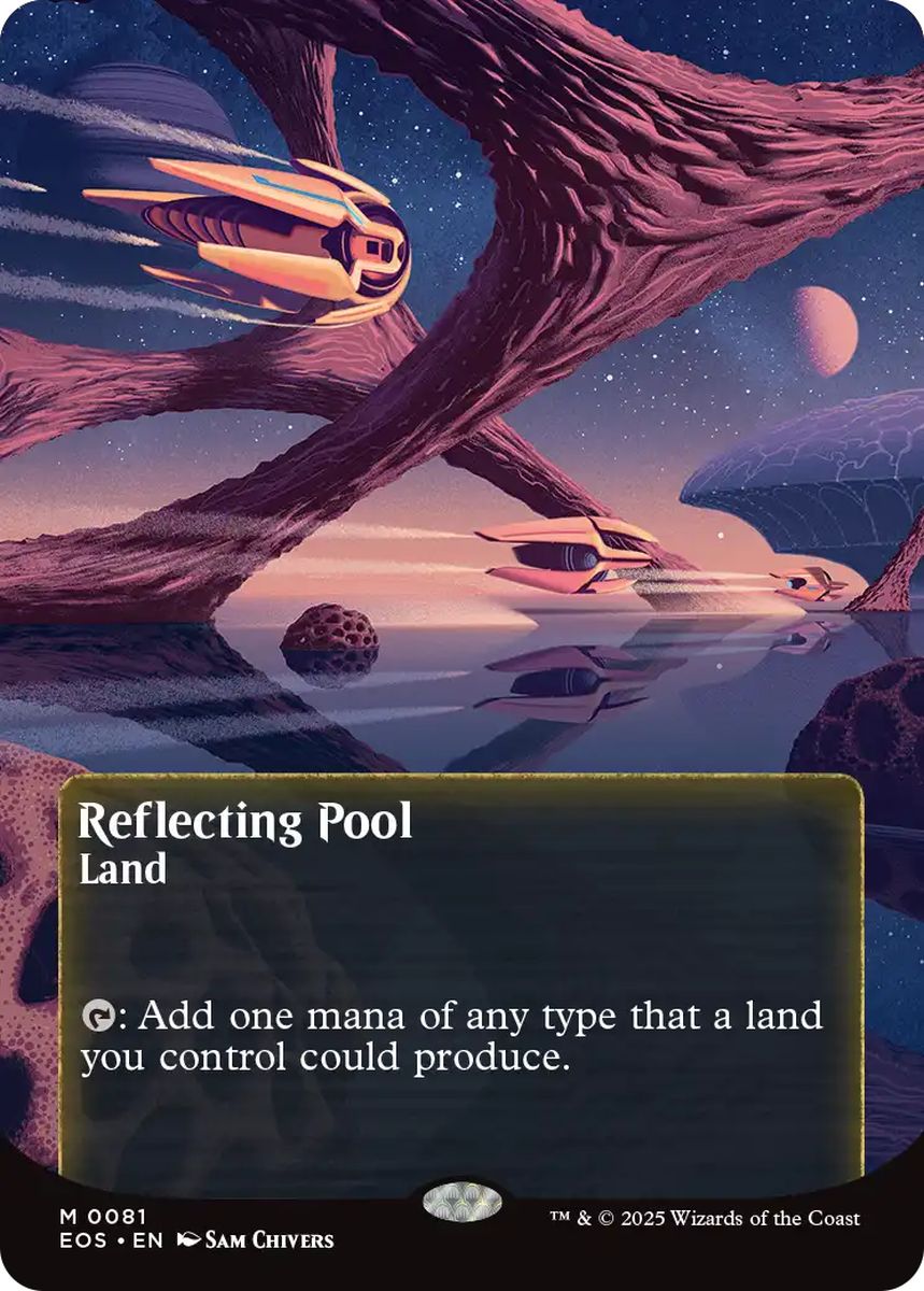 (英)【Foil】反射池 / Reflecting Pool ★ボーダーレス★(「星景ポスター」) 【EOS】 No.081