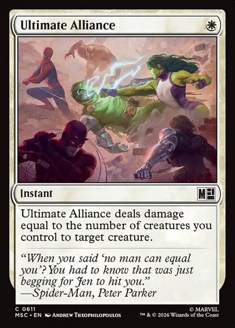 (英)【Foil】究極の協力 / Ultimate Alliance【MSC】 No.611