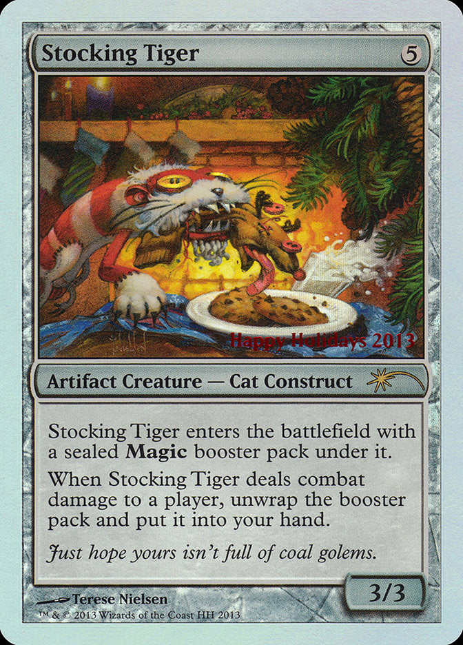 (英)【Foil】Stocking Tiger【PRM】ホリデーギフトカードプロモ No.093