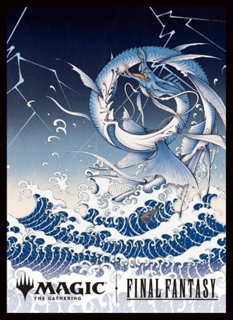 【サプライ】 FINAL FANTASY プレイヤーズカードスリーブ MFS-66 「木版画」ボーダーレス版 《召喚：リヴァイアサン》(80枚入り)  ※発送方法は「ゆうパック」を選択してください。