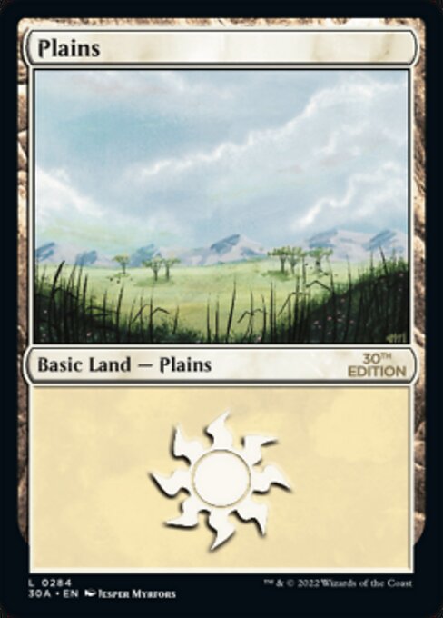 (英)平地 / Plains【30A】 (Little Trees) No.284 ※トーナメントで使用することはできません。
