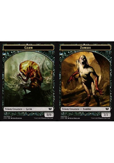 (英)ファイレクシアン・細菌トークン / Phyrexian Germ Token No.007 - ゾンビトークン / Zombie Token【C15-TOKEN】 No.008