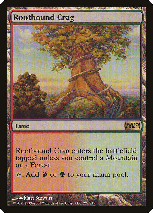 (英)【Foil】根縛りの岩山 / Rootbound Crag【M10】 No.227