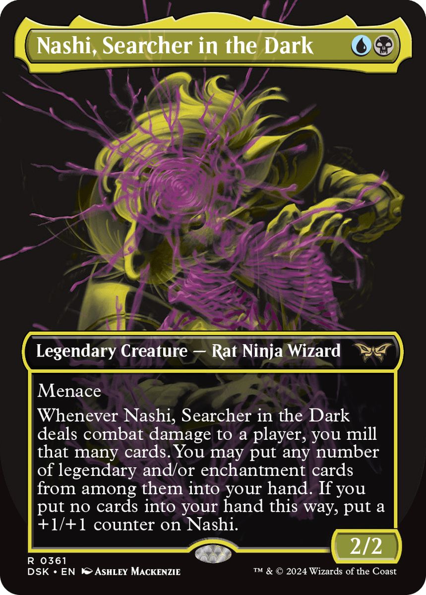 (英)【Foil】闇の中の研究者、ナシ / Nashi, Searcher in the Dark ★ショーケース枠★(二重露光) 【DSK】 No.361