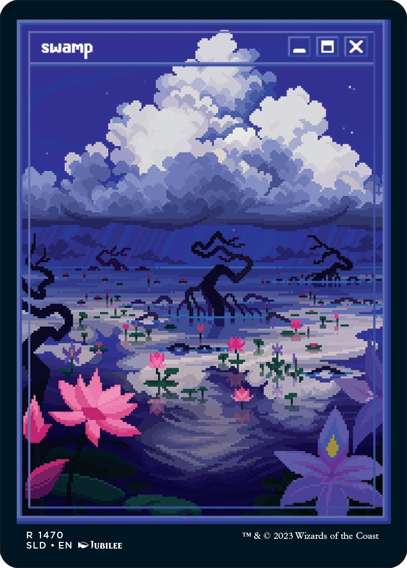 (英)【Foil】沼 / Swamp【SLD】PixelLands_v02.jpg No.1470