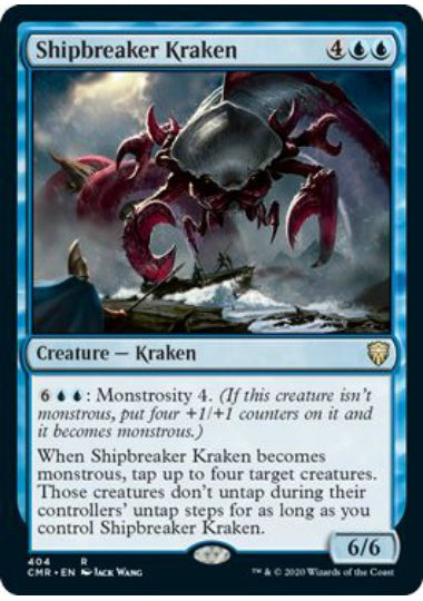 (英)船壊しのクラーケン / Shipbreaker Kraken【CMR】 統率者デッキ収録 No.404