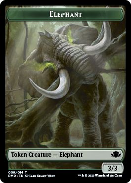 (英)象トークン / Elephant Token【DMR-TOKEN】 No.009