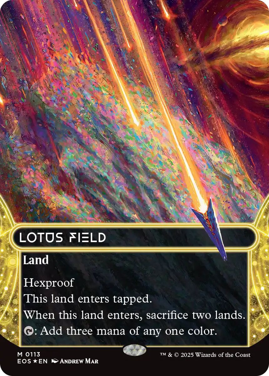(英)【ギャラクシーFoil】睡蓮の原野 / Lotus Field ★ボーダーレス★(「星景」) 【EOS】 No.113