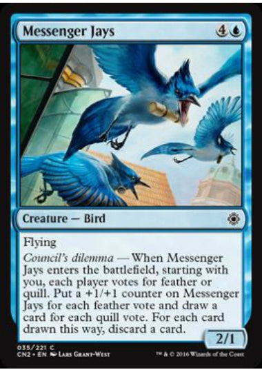(英)【Foil】伝書カケス / Messenger Jays【CN2】 No.035