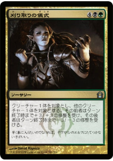(日)【Foil】刈り取りの儀式 / Rites of Reaping【RTR】 No.191