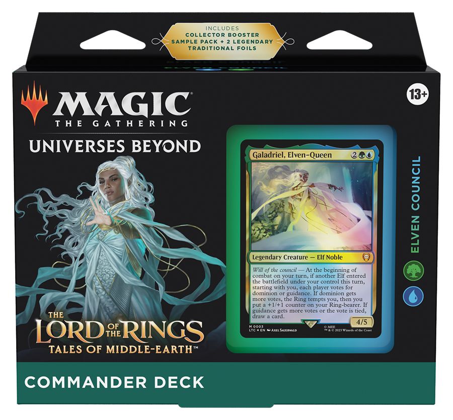 (英)指輪物語：中つ国の伝承 統率者デッキ「エルフの評議会」 / The Lord of the Rings: Tales of Middle-earth Commander Deck "Elven Council"【BOX】 ※発送方法は「ゆうパック」を選択してください。