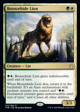 (英)【Foil】青銅皮ライオン / Bronzehide Lion【THB】 No.210